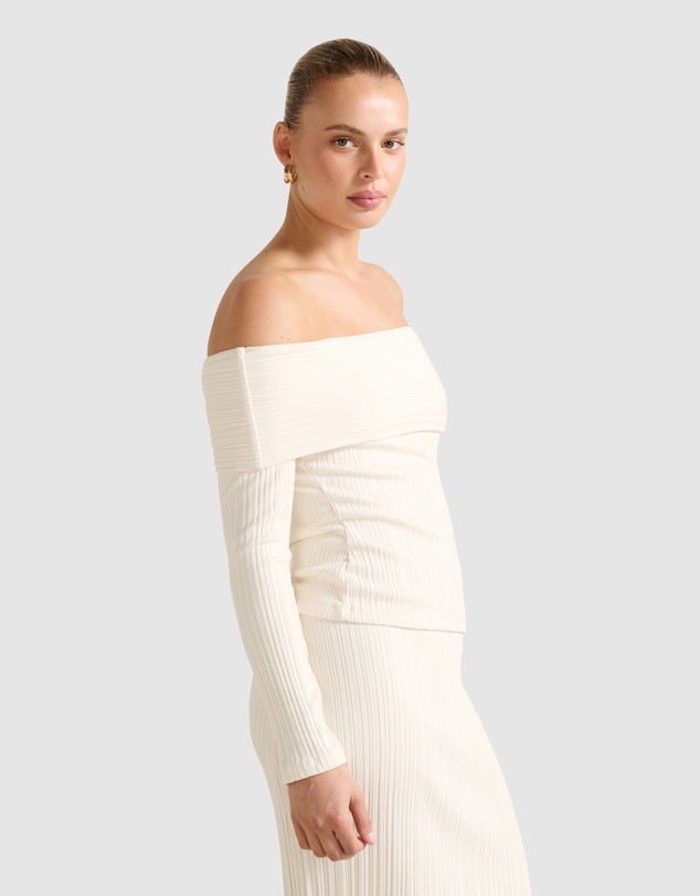 Forever New - Maribella Rib Bardot Top