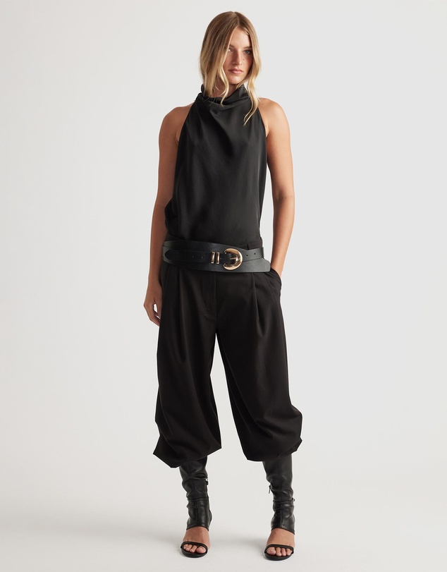 Decjuba - Holly Cowl Neck Halter Top