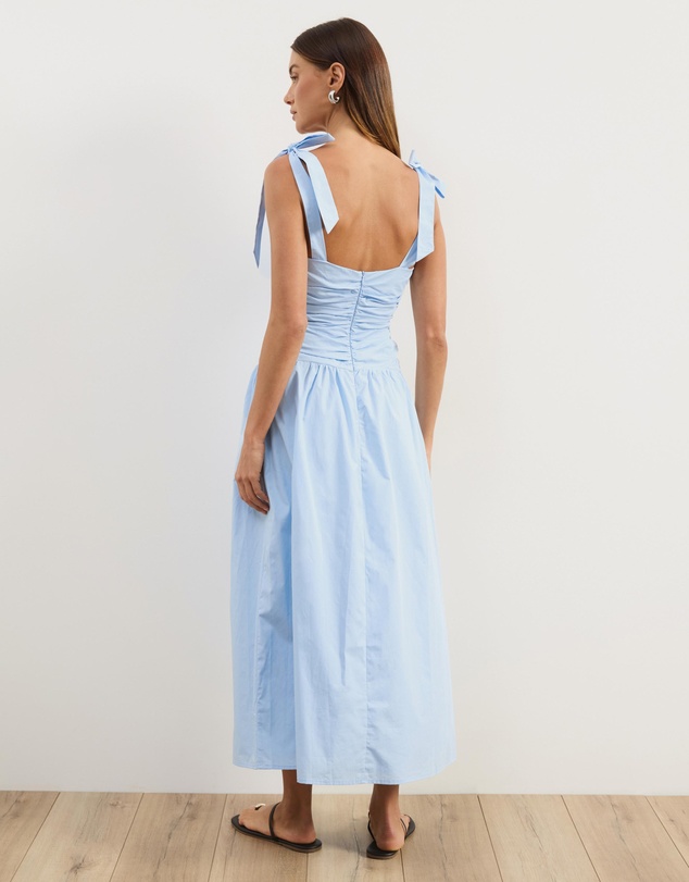 Atmos&Here - Posey Cotton Poplin Midi Dress