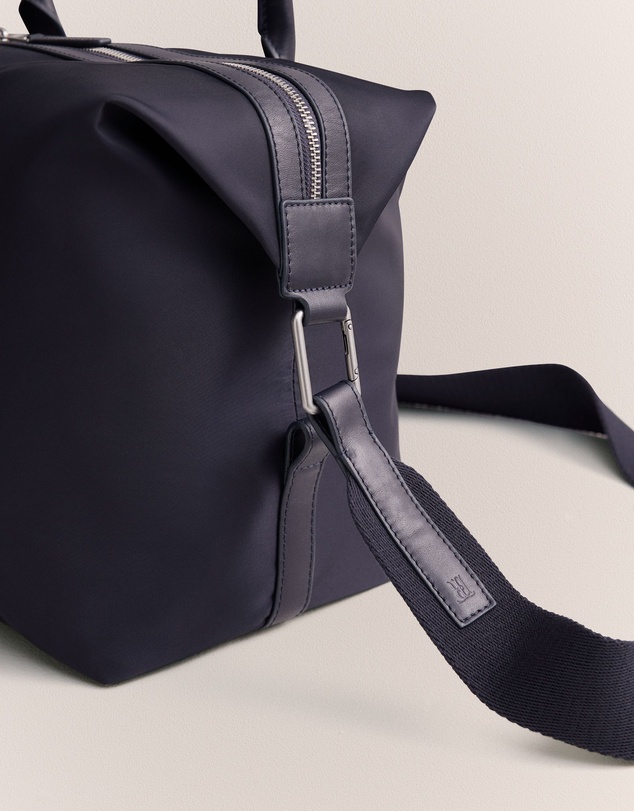 Trenery - Terra Leather Trimmed Travel Bag in Night Sky