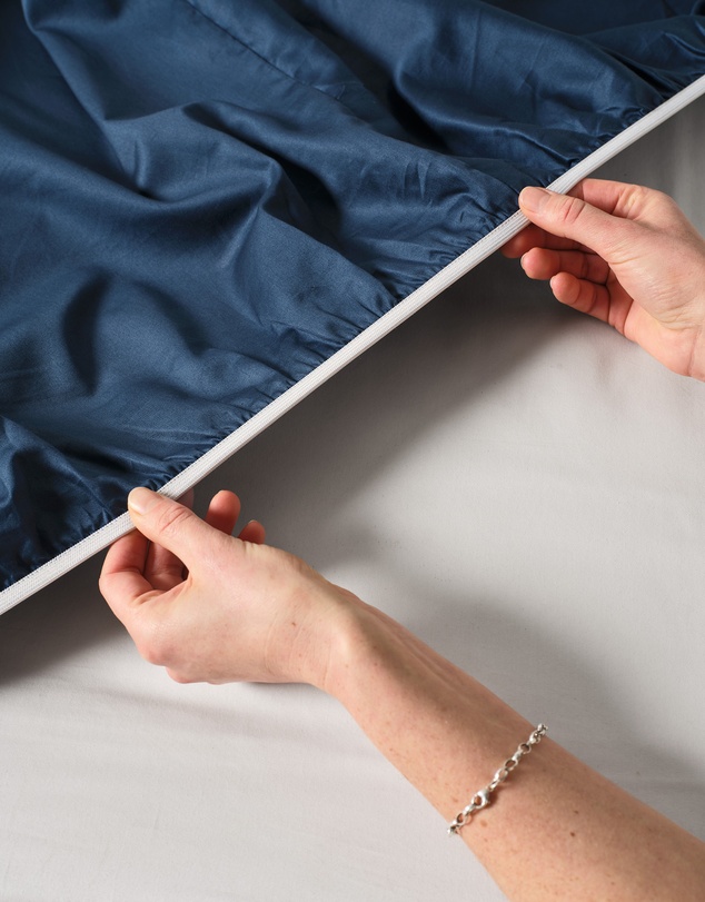 Linen House - Augusta 500TC Cotton Sateen Fitted Sheet