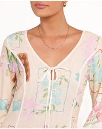 Petal & Pup - Narelle Mini Dress - Lilac Floral