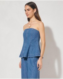 MON RENN - Indigo Denim Top