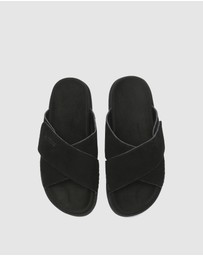 EVERAU - EverAU Ugg Lilac Cow Suede Upper Sandals