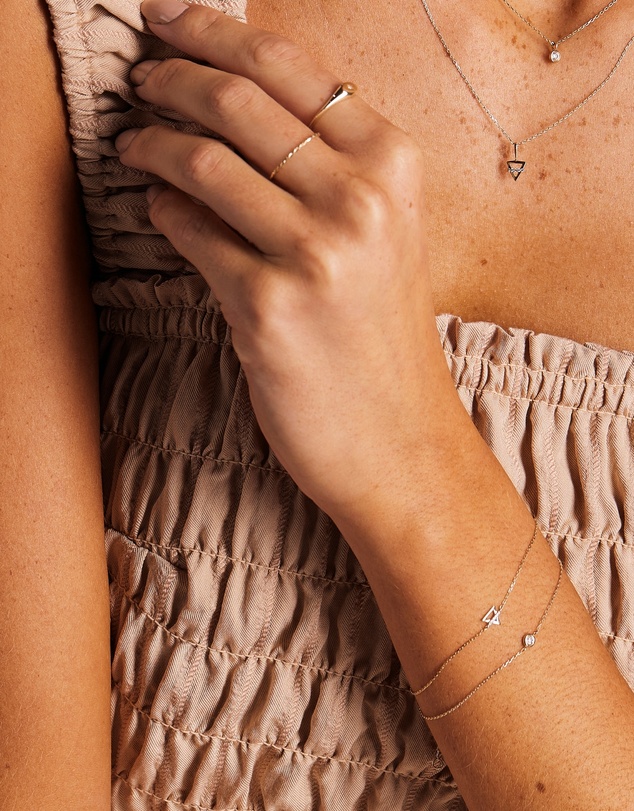 Luna Rae - Solid Gold - Earth Element Diamond Bracelet