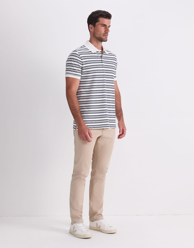 Sportscraft - Sc Stripe Pique Polo