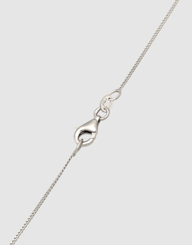 Elli Jewelry - Rock Crystal Bezel Necklace in 925 Silver