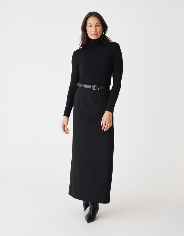 Forcast - Kaitlyn Crepe Column Skirt