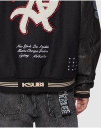 Ksubi - Playoff Varsity Jacket Black
