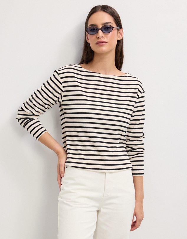 The Fated - Sasha Striped Jersey Top