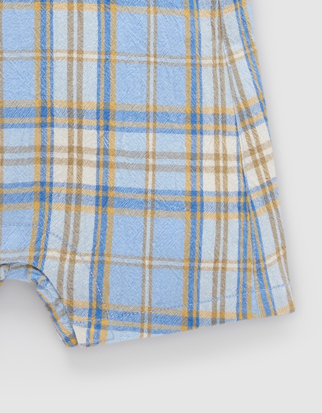 Purebaby - Check Overall -Kids-Babies