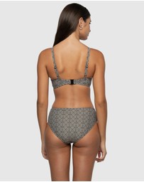 Nip Tuck Swim - Tintilating Tile Brigitte Ruched Bikini Pant