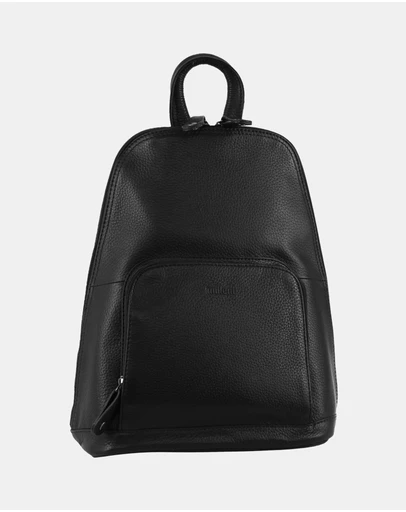 Milleni - Milleni Ladies Genuine Leather Twin Zip Backpack