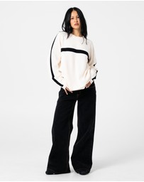 Rusty - White Lines Crew Neck Knit