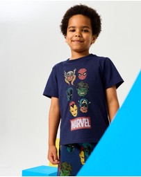 Rock Your Kid - Avengers Marvel Short Pyjama Set - ICONIC EXCLUSIVE - Kids