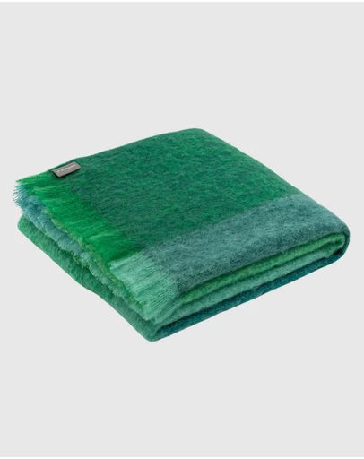 St Albans - Mohair Emerald Throw