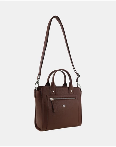 Pierre Cardin - Pierre Cardin Ladies Leather Mini Tote Crossbody Bag