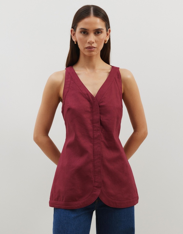 Atmos&Here - Maura V-Neck Longline Vest