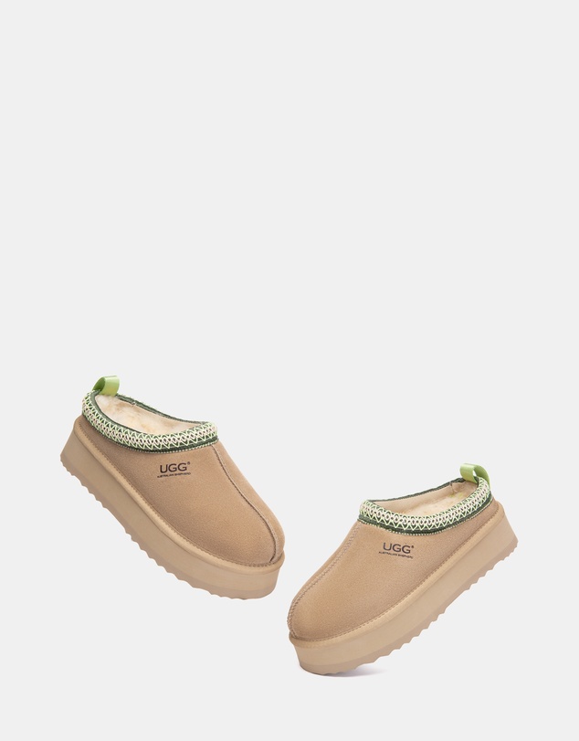 EVERAU - Australian Shepherd Ugg Tay Platform Cow Suede Upper House Shoes