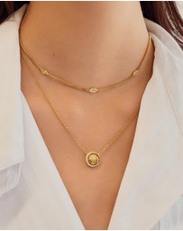 Ania Haie - Gold Evil Eye Station Necklace