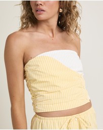 Subtitled - Sicily Button Bandeau Top
