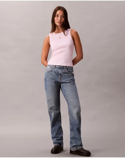 Calvin Klein Jeans - Cotton Stretch Ribbed Tank Top