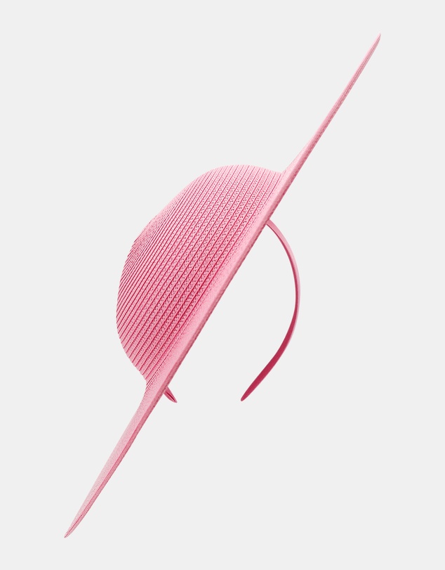 Morgan & Taylor - Mona Racewear Plate Hat in Bright Pink