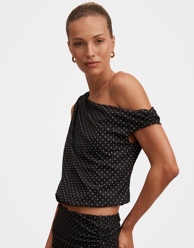 Forever New - Mila Tipped Shoulder Drape Top