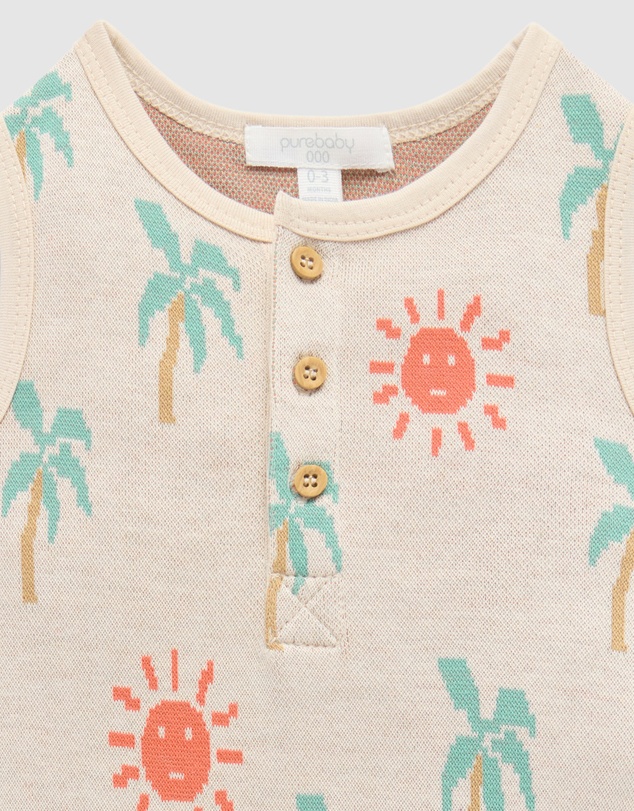 Purebaby - Jacquard Onesie -Kids-Babies