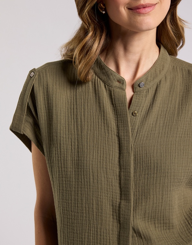 David Lawrence - Maurine Cotton Crinkle Shirt