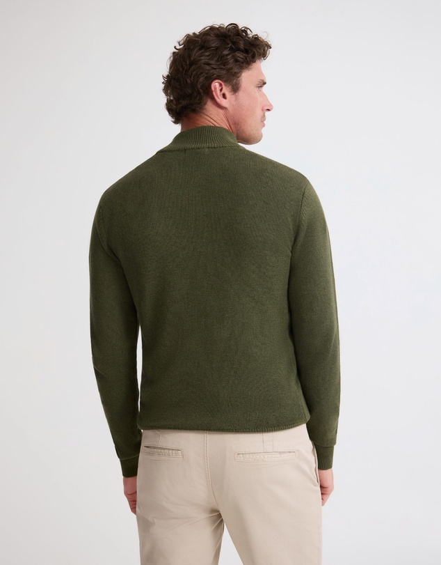 Oxford - Robert Zip Neck Knit Pullover