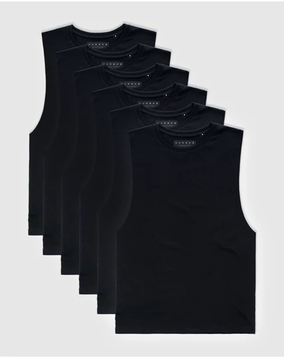 Xander - 6-Pack Blanc Tank