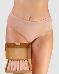 B Free Intimate Apparel - ﻿7 Pack﻿ Superfine﻿ 100% Cotton High Cut ﻿