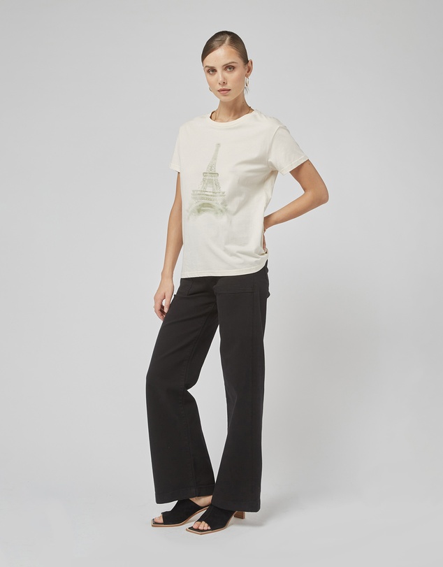 DRICOPER DENIM - Clare Cream Printed Tee