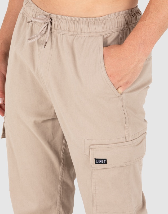 UNIT - UNIT Pivot Elastic Waist Cuffed Cargo Pants