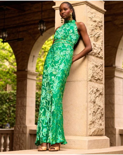 SACHA DRAKE - Tessa Halter Bias Dress