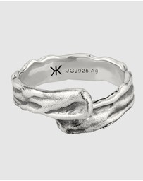 Kuzzoi - ICONIC EXCLUSIVE - Exclusive Ring Male Organic 925 Sterling Silver Oxidized