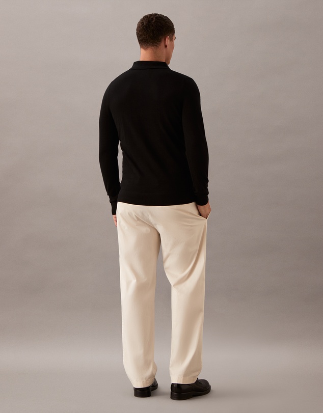 Calvin Klein - Merino Wool Polo Jumper