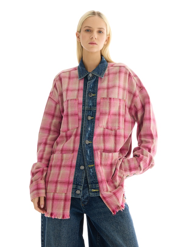 THE TALES - Utility Flannel And Denim Shirt