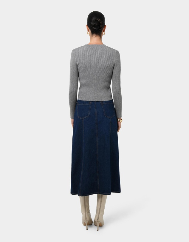 Forcast - Abaya Button Crop Knit