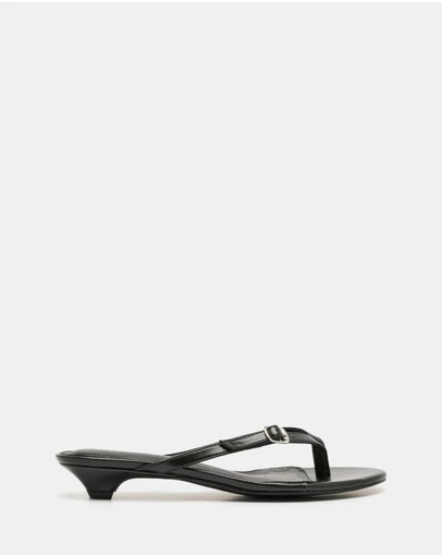 Therapy - Noir Thong Heels