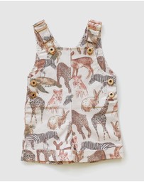 WITH LOVE FOR KIDS - Everett Short Denim Overalls - Babies - Kids