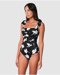 UNE PIECE - Classic Square Neck One Piece Swimsuit