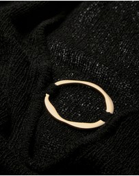 TALA - Multiway Gold Ring Long Sleeve Resort Knit Dress