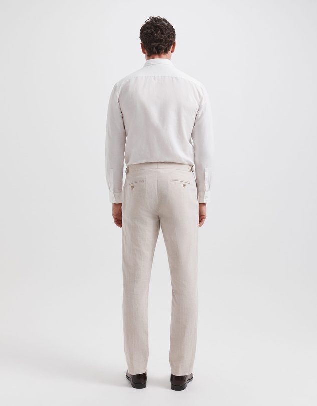SABA - Elias Linen Cotton Regular Side Adjuster Pant