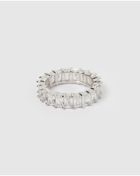Izoa - Jordy Ring Clear Silver