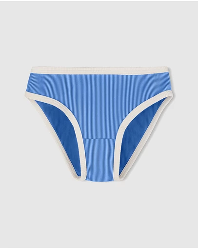 Zulu & Zephyr Mini - Mini Stripe Rib Bikini Bottoms - Kids