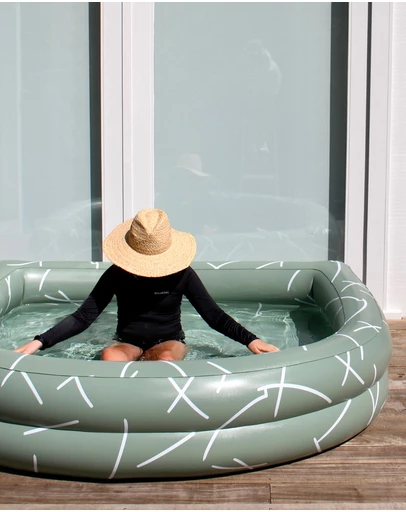 &Sunday - Lines Inflatable Arch Pool- Sage