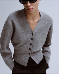 M.N.G - V-Neck Knitted Cardigan