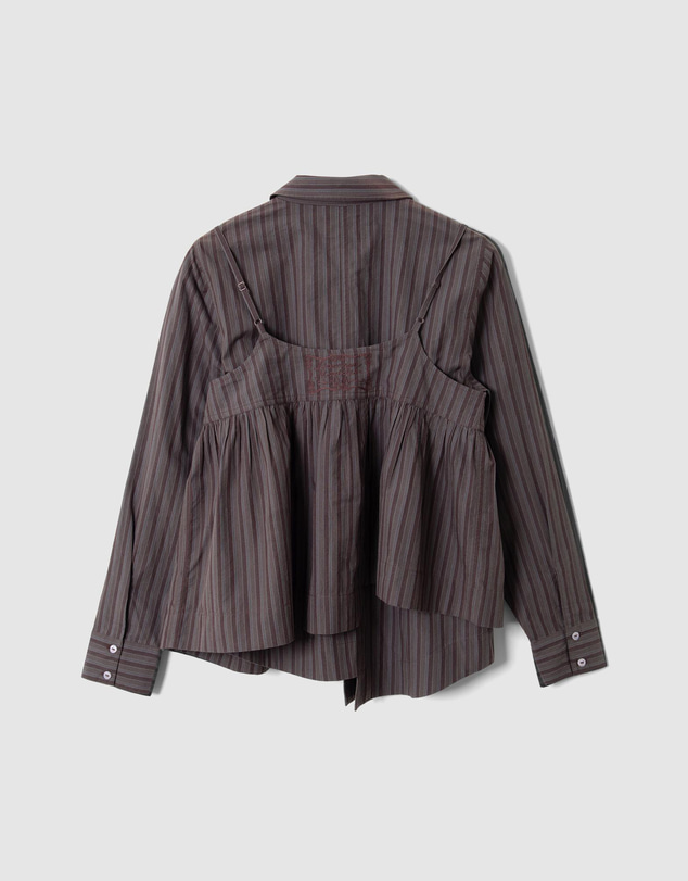 Damson Madder - Indie Double Layer Shirt With Cami